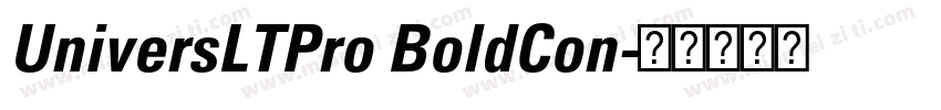 UniversLTPro BoldCon字体转换